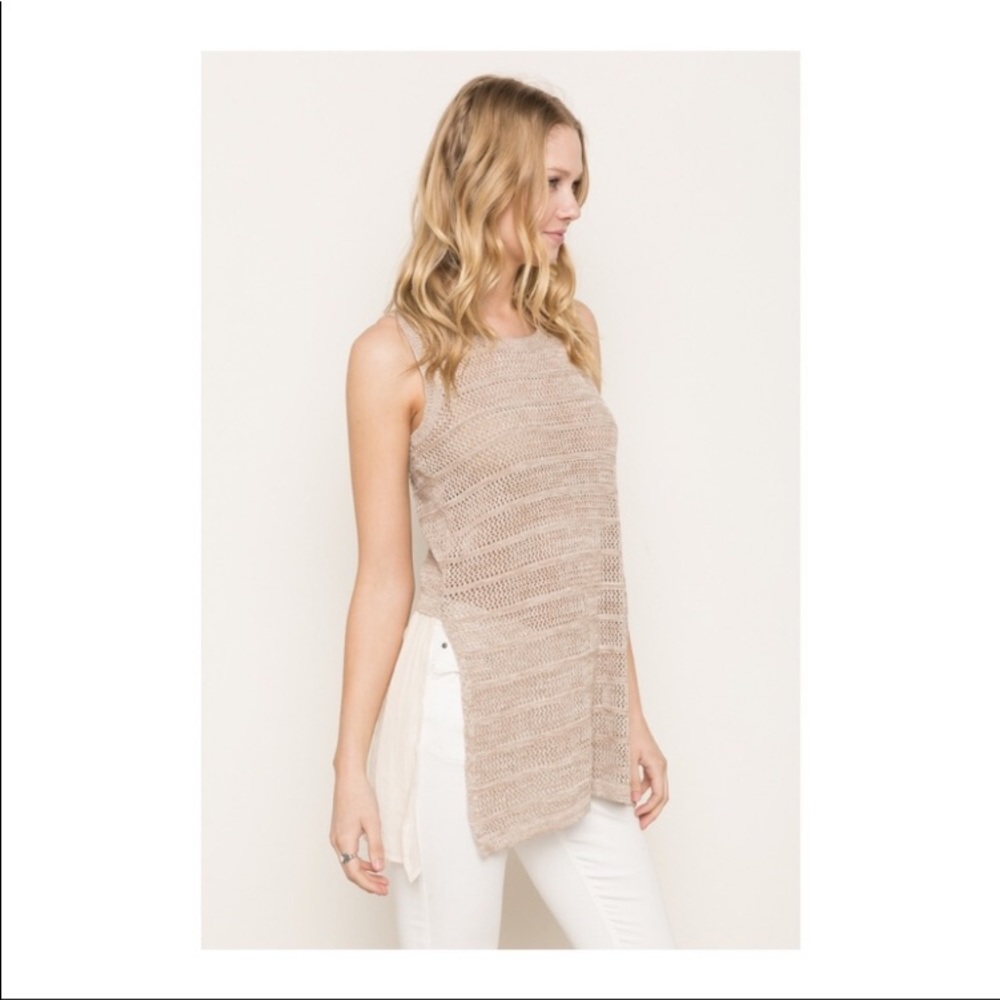 🎉FABULOUS 🎉 Mystree Woven Sleeveless Sweater - Picture 3 of 6